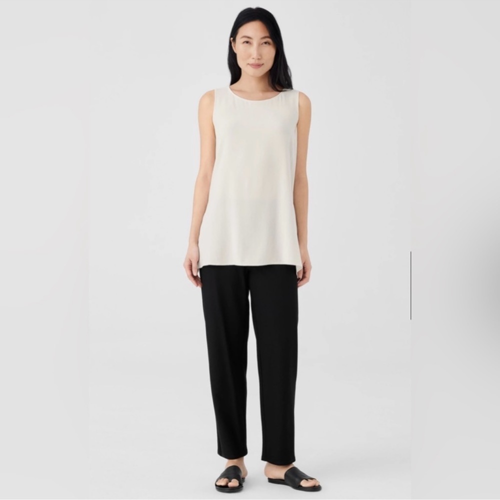 Eileen Fisher Washable Stretch Crepe straight Pants Women's Small